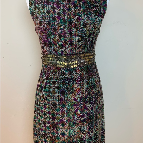 Nanette Lepore  Beaded Silk Embellished Love Me  Dress - Size 2 - Picture 4 of 12